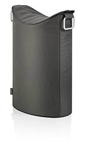 blomus -FRISCO- Wäschesammler Anthrazit, 65 Liter, mit zwei praktischen Tragegriffen, hochwertige Kunstfaser, trendiges Design, moderner Wäschekorb (H / B / T: 67 x 45 x 28 cm, Anthrazit, 65384) im Sale